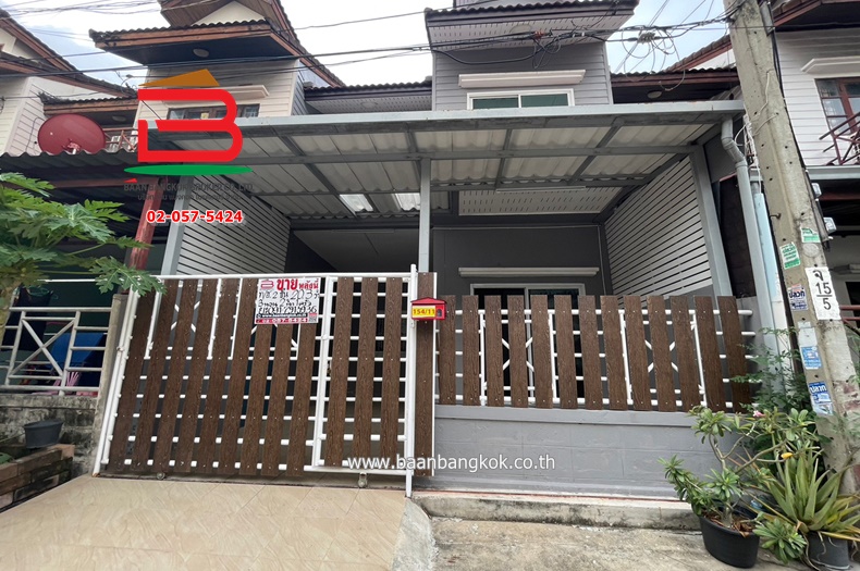 For SaleTownhouseKaset Nawamin,Ladplakao : Townhouse, Eua Pracha Village, area 20.3 sq m., Nuanchan Road, Bueng Kum District.