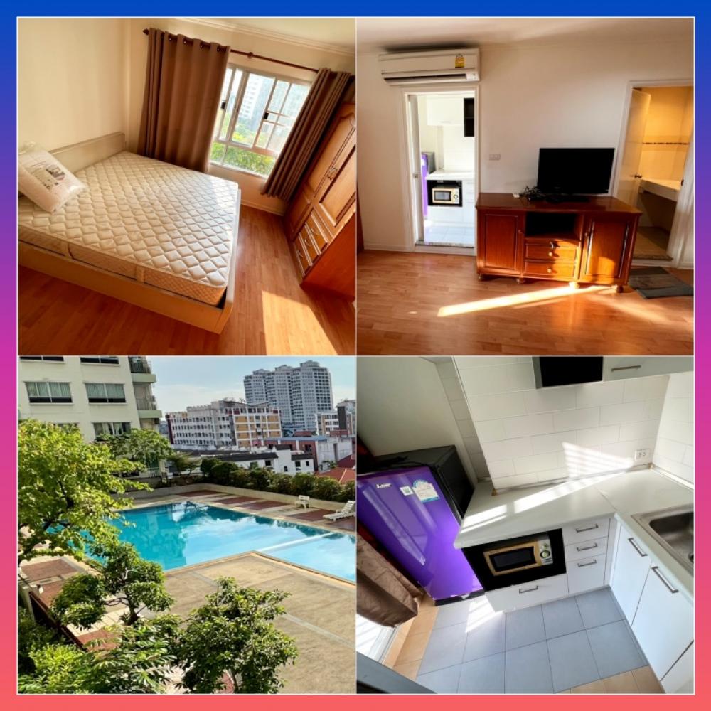 For RentCondoRamkhamhaeng, Hua Mak : Lumpini Ville Ramkhamhaeng 44 Condo for rent near Ramkham University Hospital, The Mall Bangkapi Nida Seri Thai, Hua Mak, Krungthep Kreetha