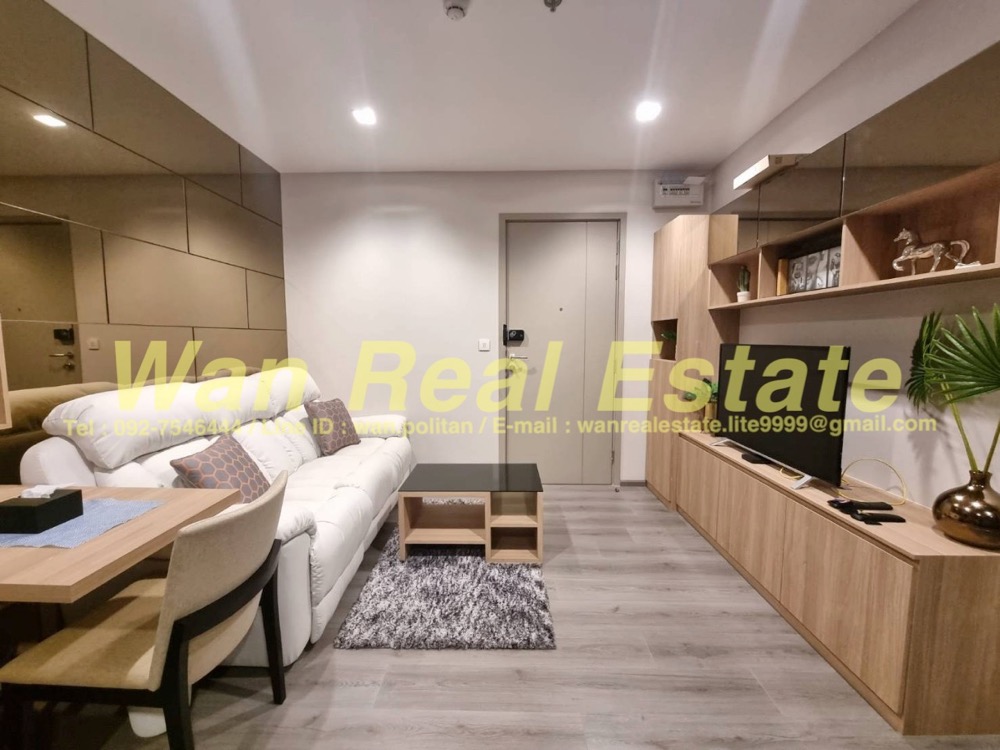 For RentCondoRattanathibet, Sanambinna : For rent, Politan Rive, 51st floor, size 31 sq m, beautifully decorated, river view, fully furnished, ready to move in.