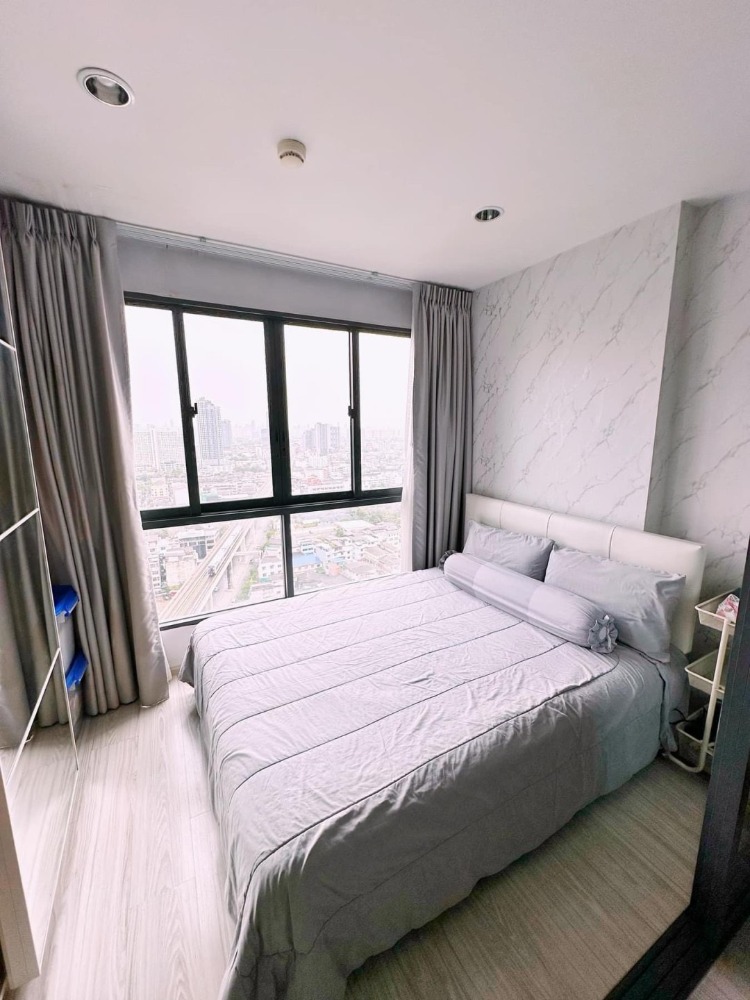 For RentCondoBang Sue, Wong Sawang, Tao Pun : IDEO Mobi Wongsawang Interchange :25 sq m, 24th floor One bed,full Furniture and electrical appliances, Sky Walk connected to Bang Son MRT