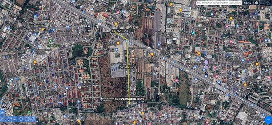 For SaleLandYothinpattana,CDC : Land for sale on Ramindra Road Soi 6. Area 61 sq m. Selling for 13.5 million baht, next to Big C 655 meters to Bang Khen BTS station, Bangkok