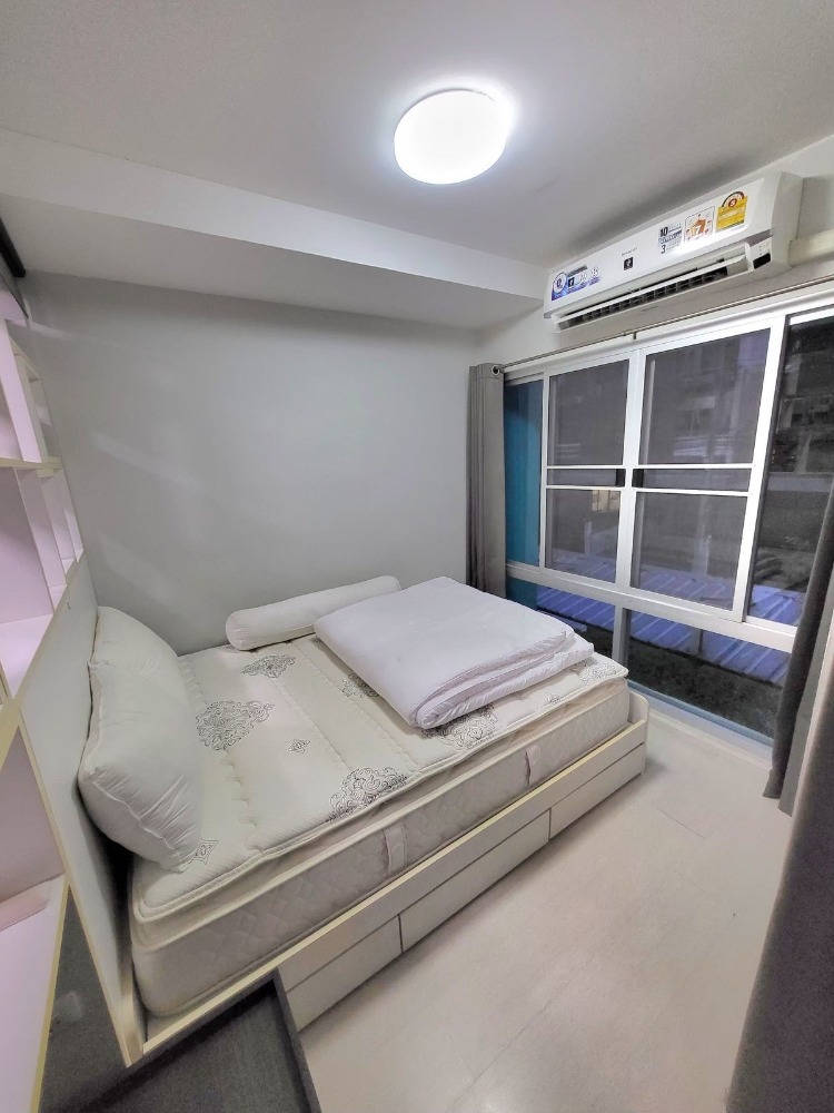 For RentCondoOnnut, Udomsuk : 🧸🌷For rent🌷🧸 The Log3, price 7,000 baht, complete with furniture and appliances, Building T, 2nd floor, 28 sq m, near the Yellow Line