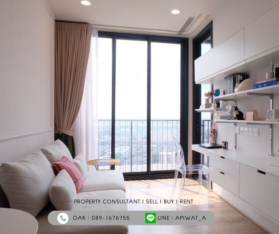 For SaleCondoSukhumvit, Asoke, Thonglor : For sale, cheap price, with furniture, Oka Haus by Sansiri - Sukhumvit 36, 1 bed, 1 bath, size 33.84 sq.m., near BTS Thonglor, only 4.49 million baht.