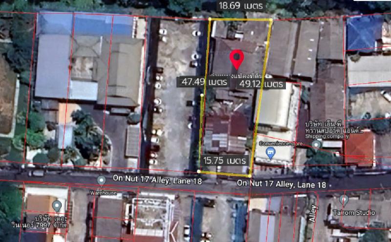 For SaleLandPattanakan, Srinakarin : Land For Sale in Suan Luang, Bangkok 199 sq.wa