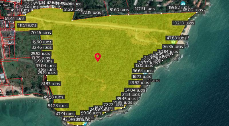 For SaleLandPhuket : ขายที่ดินขนาด 150-1-44.2 ไร่ ติดหาดแหลมกา ราไวย์ เป็นหาดส่วนตัว