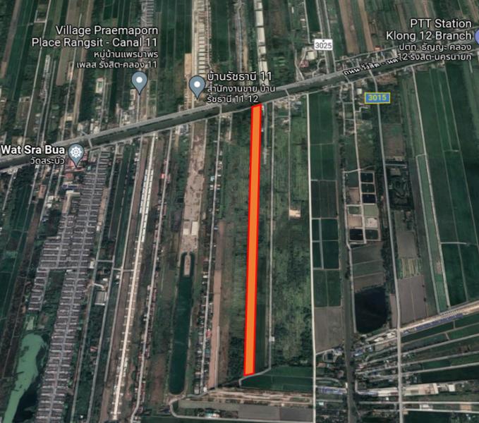 For SaleLandPathum Thani,Rangsit, Thammasat : Land For Sale in Thanyaburi, Pathum Thani Land size 49-3-38.0 rai