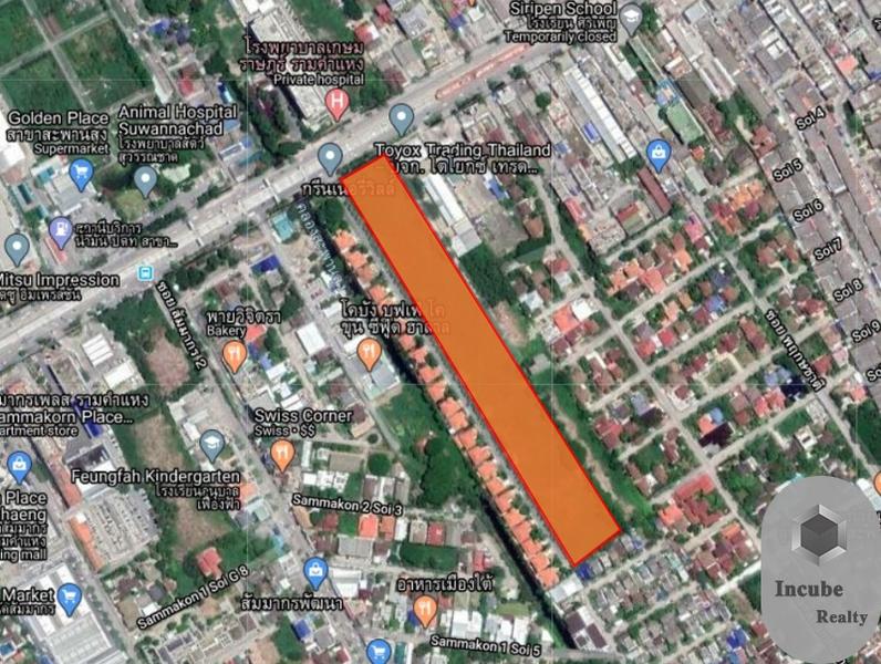 For SaleLandSeri Thai, Ramkhamhaeng Nida : Land For Sale in Saphan Sung, Bangkok Land size 15-2-30.0 rai