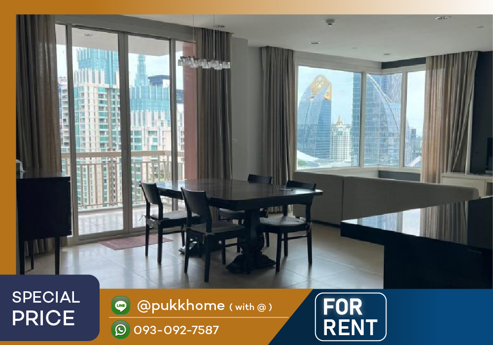 ให้เช่าคอนโดวิทยุ ชิดลม หลังสวน : 📣Pet friendly condo for rent Manhattan Chidlom / 3Bedroom ห้อง 152.67 ตร.ม. ติดต่อ 093-092-7587