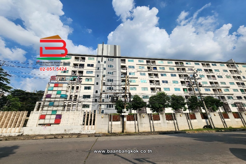 For SaleCondoKasetsart, Ratchayothin : Condominium, Smart Condo Watcharapol Project (on Watcharapol Road), area 31.43 square meters, near Ploen Naree Mall, Sukhaphiban 5 Road, Tha Raeng Subdistrict, Bang Khen District, Bangkok