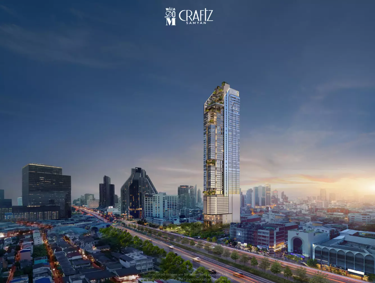 ขายคอนโดสยาม จุฬา สามย่าน : Whizdom Craftz Samyan, 1 Bed, 30.67 sq.m. | Call/Line: 0856629953