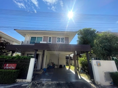 For SaleHousePathum Thani,Rangsit, Thammasat : Single house for sale, Supalai Garden Ville. Bangkok-Pathum Thani 59 sq m., beautifully decorated, ready to move in, near Srisamarn Expressway.