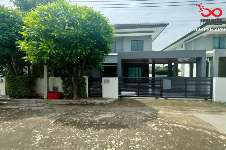 For SaleHouseNawamin, Ramindra : 2-story semi-detached house for sale, Areeya Como Wongwaen-Ramintra, 39.7 square wah, Hathairat Road.