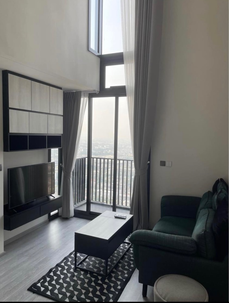 For RentCondoOnnut, Udomsuk : for rent The Line 101 1 bed duplex high floor river view💚✨🌈