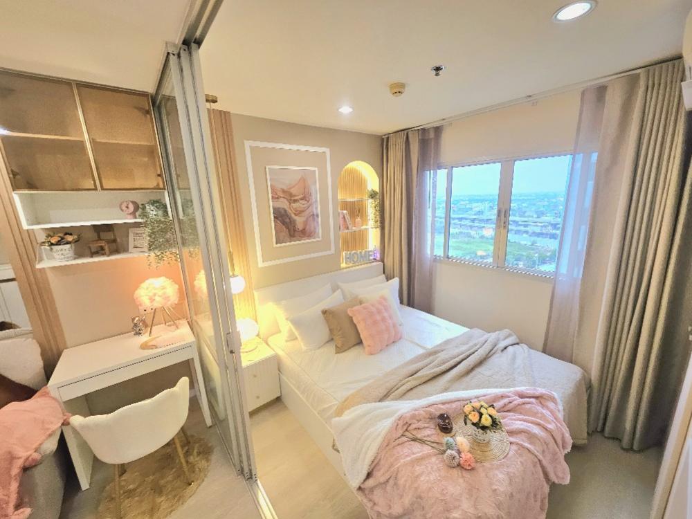 For SaleCondoBangna, Bearing, Lasalle : Urgent sale!! Beautiful room, newly renovated Lady Pink!!😇😇😇😇Lumpini Mega City Bangna, room size 23 sq m., Building D, 18th floor, new whole room**new air conditioner