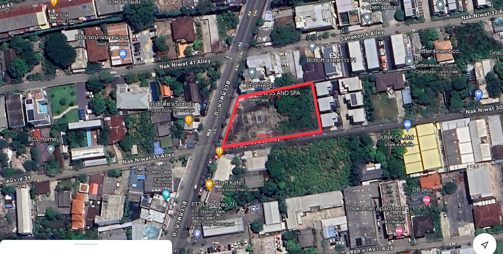 For SaleLandChokchai 4, Ladprao 71, Ladprao 48, : Land Nakniwat 30 / 590 Square Meter (FOR SALE) RUK668