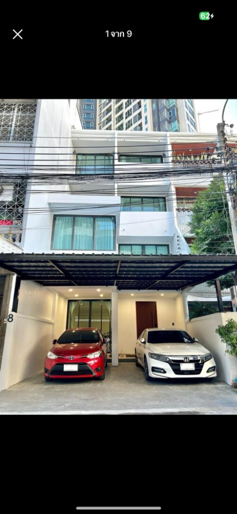 For SaleTownhomeSathorn, Narathiwat : Townhouse Soi Sathorn 21 | 36 sq.w. 4 storey | 6 beds, Suitable for Home Office AirBnb | near BTS Saphan Taksin