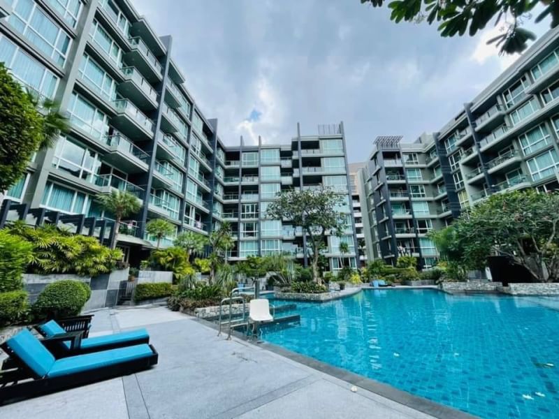 For RentCondoPattaya, Bangsaen, Chonburi : Condo for rent in Pattaya, in the heart of the city, convenient to travel, Apus Condominium, 2 bedrooms