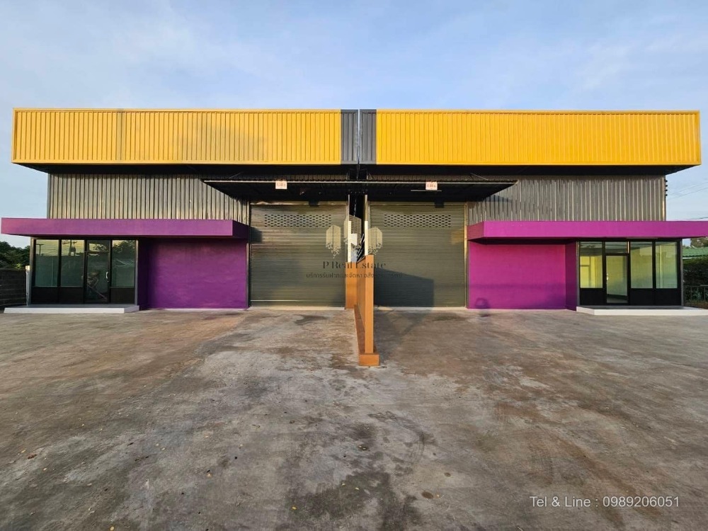 For RentWarehousePathum Thani,Rangsit, Thammasat : Warehouse/office for rent in Khlong 4 area, Lat Sawai Subdistrict, Lam Luk Ka District, Pathum Thani, area 450 sq m.