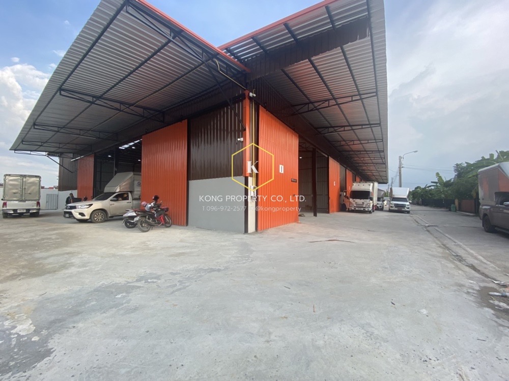 For RentWarehouseNonthaburi, Bang Yai, Bangbuathong : Warehouse for rent, Bang Yai, Bang Mae Nang, Nonthaburi, near Wat Som Kliang.