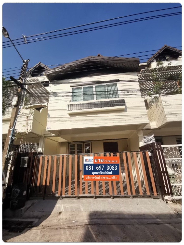 For SaleTownhouseRamkhamhaeng, Hua Mak : 3-story townhome for sale (split level), detached house atmosphere, very beautiful house, prime location, new business area, Wang Thonglang, Bangkok