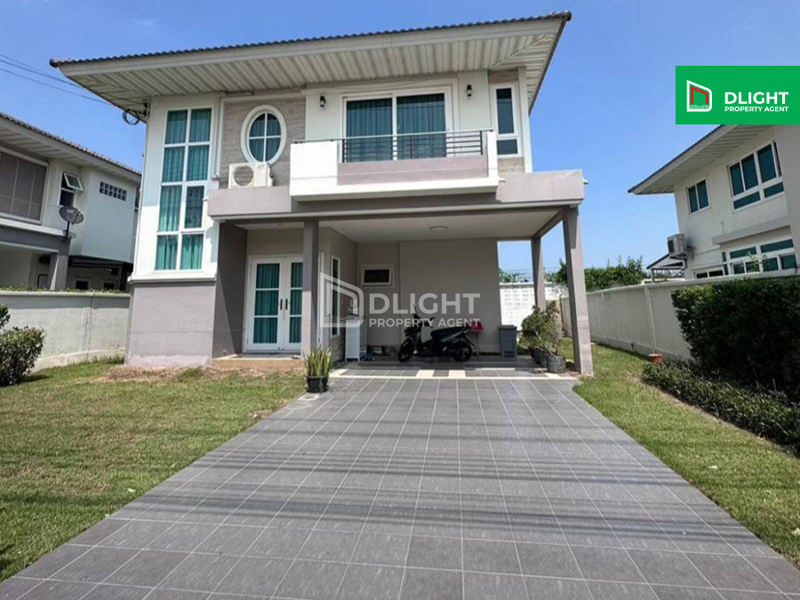 For SaleHouseLadkrabang, Suwannaphum Airport : Single house, Supalai Pride University Bangna-Lat Krabang 54, area 72 sq m, usable area 169 sq m, 4 bedrooms, 3 bathrooms, price 5.89 million baht.