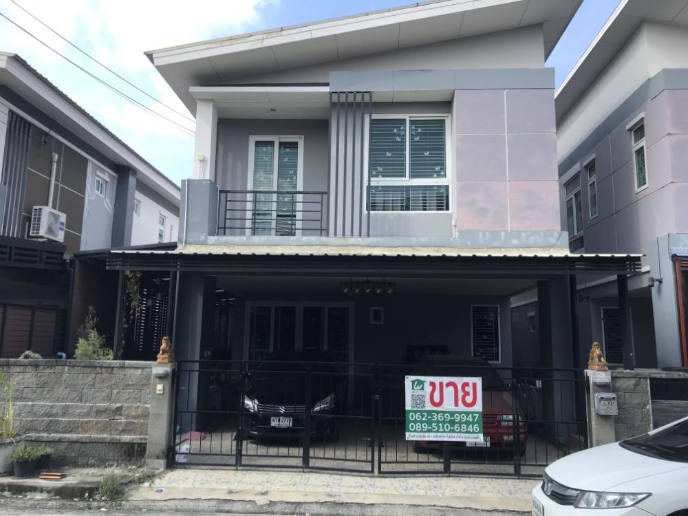 For SaleHousePathum Thani,Rangsit, Thammasat : Selling very cheaply, semi-detached house, The Grand Thai Somboon, Rangsit-Khlong Sam, ready to move in, 3 bedrooms, 3 bathrooms, 42.6 sq m, width 6 m, beautifully decorated, convenient to travel.