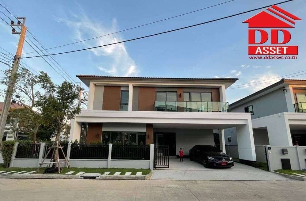 For SaleHouseNonthaburi, Bang Yai, Bangbuathong : 2-story detached house for sale, Centro Village Maha Chesadabodin Bridge, Nonthaburi (Centro Maha Chesadabodin Bridge), corner, code H8012