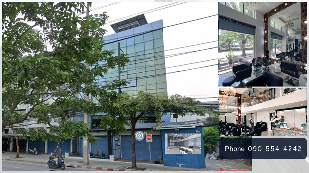 For RentShophouseWongwianyai, Charoennakor : Commercial building for rent Usable area 460 sq m, beautifully decorated and ready to use immediately. Building on Charoen Nakhon main road, near Big C, Dao Khanong, Bangkok Bridge, parking for 2 cars.