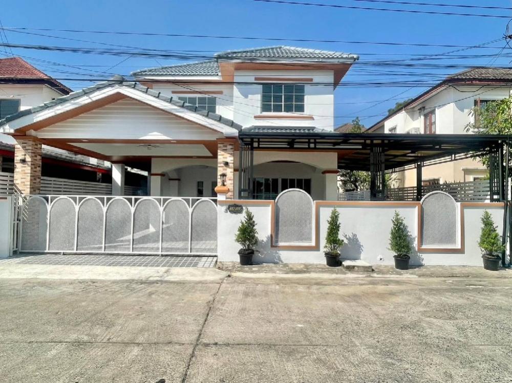 For SaleHouseNawamin, Ramindra : 2-story detached house, KC. Garden Home Village, KC. Garden Home, Nimitmai, Khlong Sam Wa, Minburi, Phraya Suren, Hathairat, Sai Mai, Lam Luk Ka, Ramintra, Suwinthawong, Romklao Pracha Ruamjai, Maitrichit, Safari World, Fashion Island.