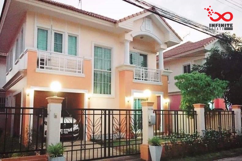 For SaleHousePathum Thani,Rangsit, Thammasat : 2-story detached house for sale, Passorn Village 12 Rangsit-Nakhon Nayok Road, Khlong Sam