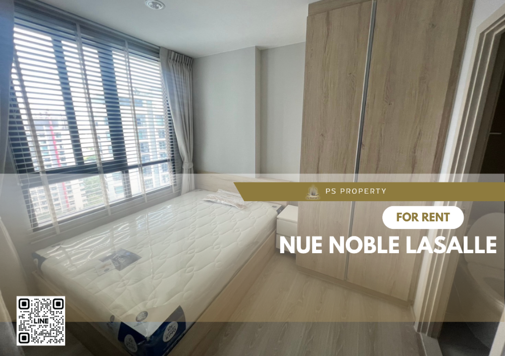 For RentCondoPattanakan, Srinakarin : For rent ✨Nue noble lasalle✨ Beautiful room, fully decorated. Furniture + electrical appliances ready, near MRT Sri Lasalle