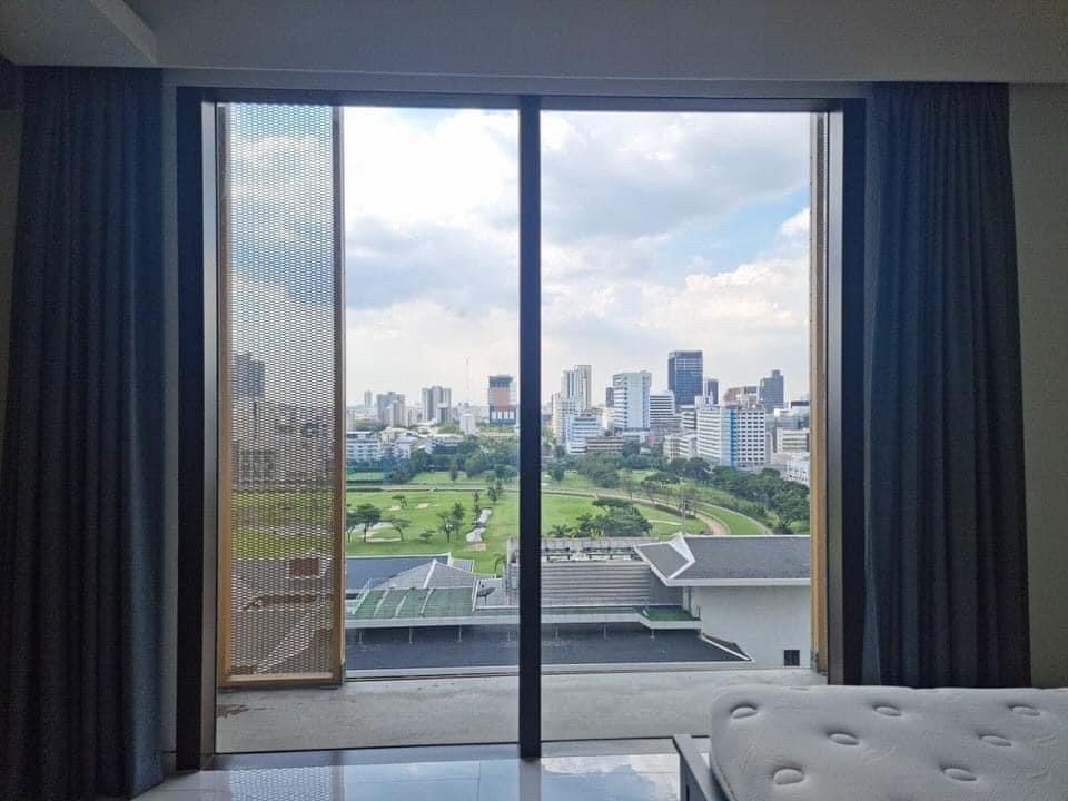 For RentCondoWitthayu, Chidlom, Langsuan, Ploenchit : Hansar Residence (หรรษา ราชดำริ) | 15+ Floor 105 sq.m. | 2 beds, fully furnished, River and Bangkok Sports Club view | Condo near BTS Ratchadamri 1 min., Kasorn Amarin 3 mins.