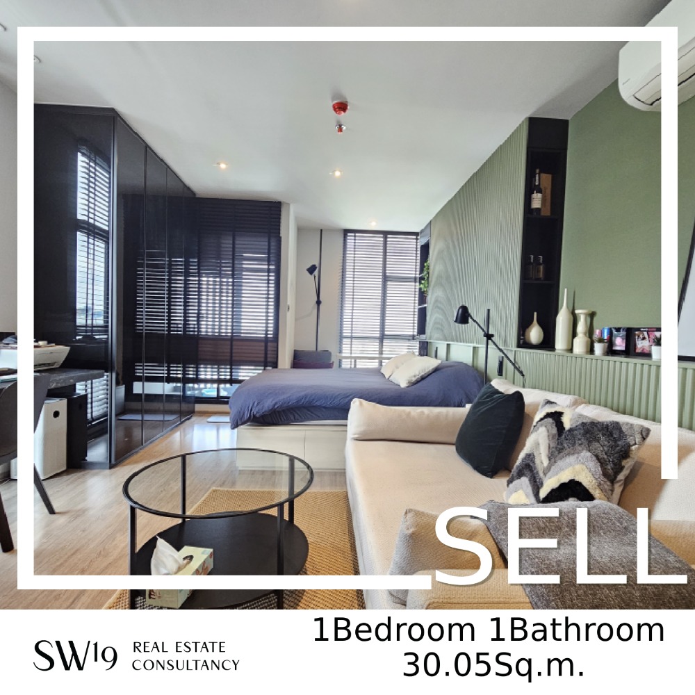 ขายคอนโดสุขุมวิท อโศก ทองหล่อ : For sale ℝℍ𝕐𝕋ℍ𝕄 𝔼𝕜𝕜𝕒𝕞𝕒𝕚 1 bedroom 𝟑𝟎  sq m. 𝟕.𝟕Mb.. (JOY0844540191)