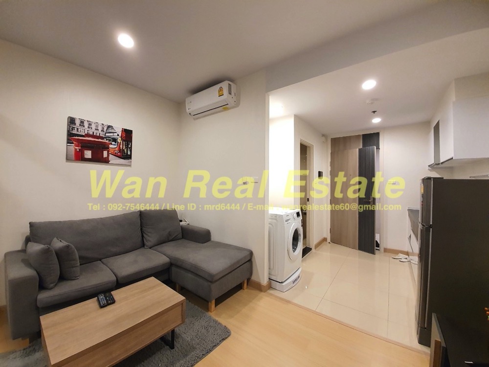 For RentCondoSathorn, Narathiwat : For rent, Supalai Lite, Ratchada Narathiwas, Sathorn, 34 sq.m., 21st floor, river view, fully furnished, ready to move in