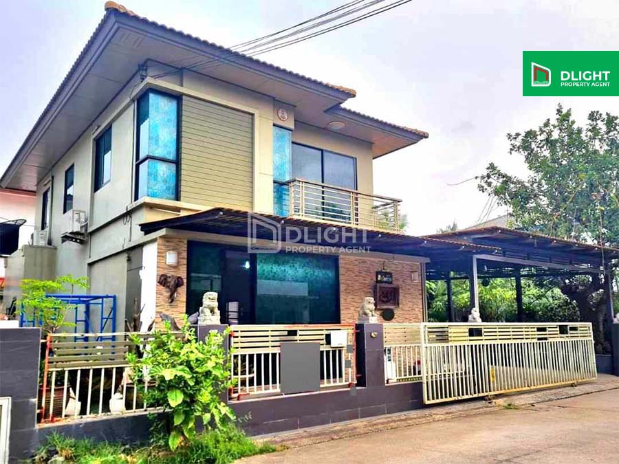 For SaleHousePathum Thani,Rangsit, Thammasat : Baan Fah Piyarom Phase 10, area 65.2 sq m, 3 bedrooms, 3 bathrooms, price 3.88 million baht.