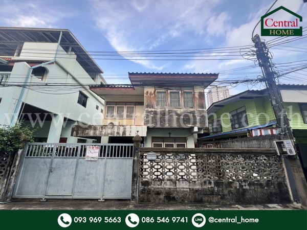 For SaleHouseRatchadapisek, Huaikwang, Suttisan : Single house 50 sq m, Soi Sutthiphong 1/2, near MRT Suthisan Station.