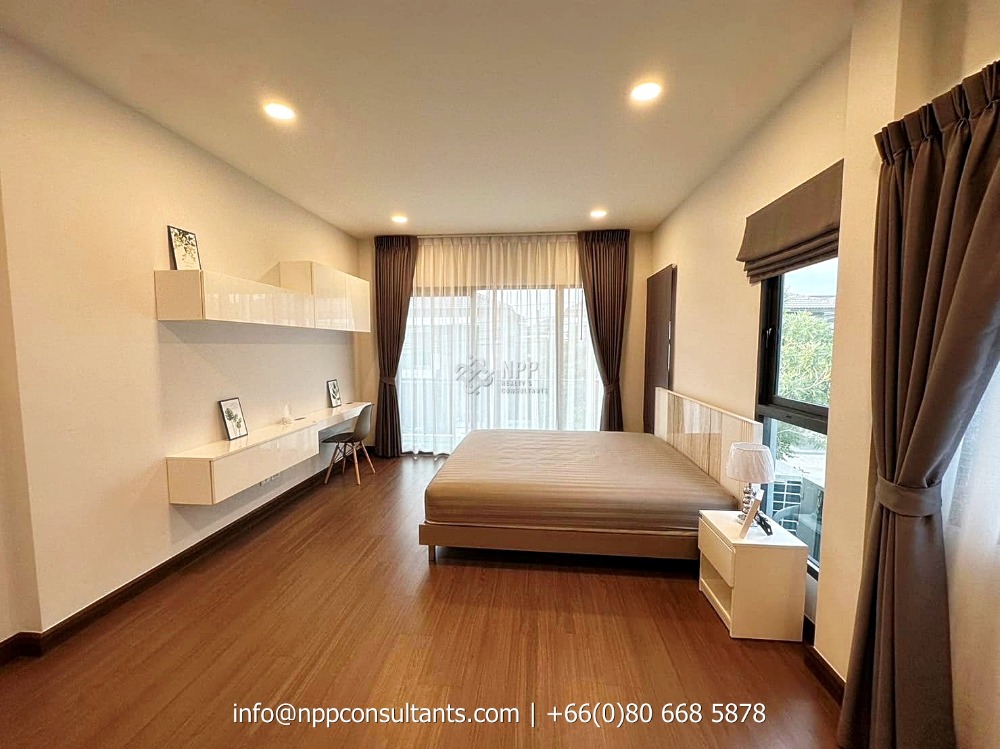 ให้เช่าบ้านบางนา แบริ่ง ลาซาล : The City bangna km7 New project For Rent