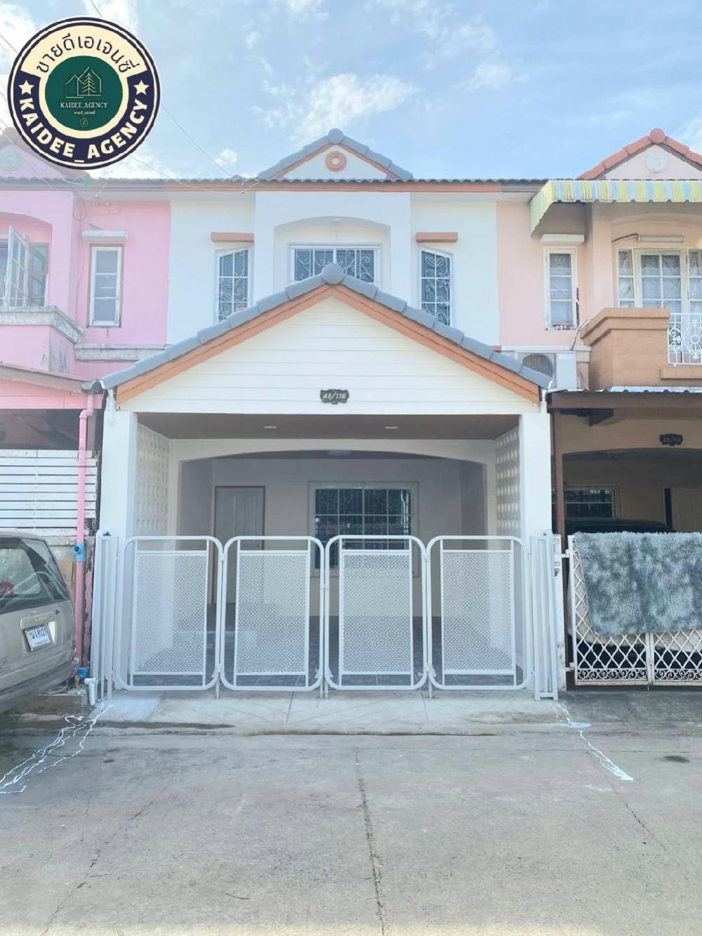 For SaleTownhouseNawamin, Ramindra : 2-story townhouse, K.C. Village, Ramintra 8, KC.8, Hathairat, Thai Raman, Sai Mai, Lam Luk Ka, Nimit Mai, Panya Indra, Phraya Suren, Safari World, Fashion Island, along Khlong Song, Hathai Mit, Maruay Market.