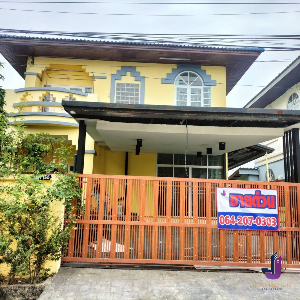 For SaleHouseLadkrabang, Suwannaphum Airport : Single house for sale, Suwanna Ville Village (Tai Yi Place), Soi Khum Klao 60, Khum Klao Road, area 55 sq m, 4 bedrooms, 3 bathrooms, property code JJ-H114-COM📌