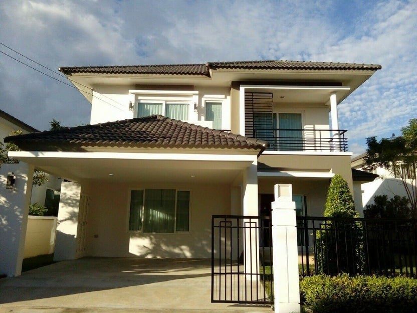 For SaleHouseRama 2, Bang Khun Thian : 2-story detached house for sale, The Grand Project, THE GRAND Rama 2, Mueang Samut Sakhon, Samut Sakhon.