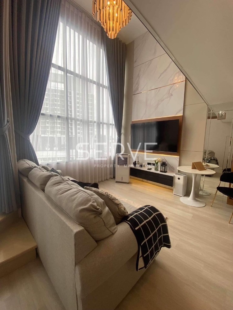 For SaleCondoSathorn, Narathiwat : 🔥5.9 MB🔥 - Duplex 1 Bed 1 Work Room 1 Living Room Modern Style River View Next to BTS Chong Nonsi 600 m. at Knightsbridge Prime Sathorn Condo / For Sale