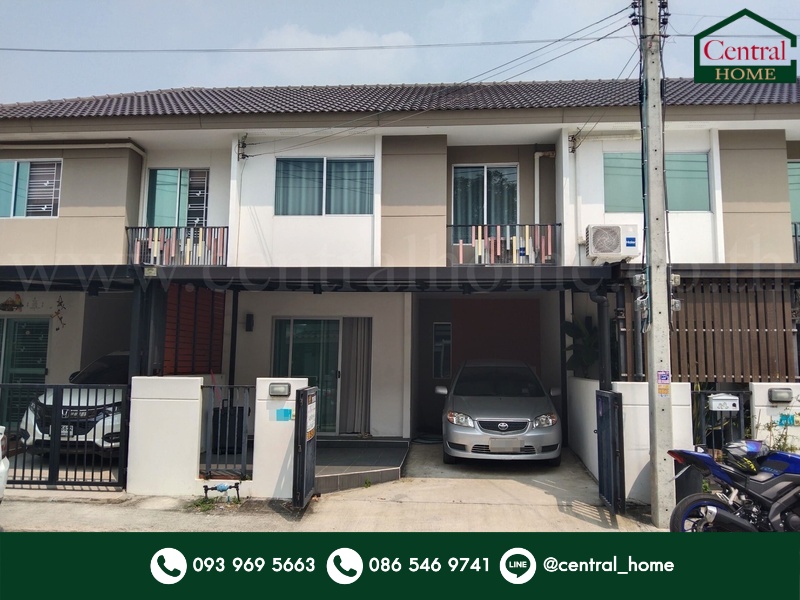 For SaleTownhousePathum Thani,Rangsit, Thammasat : Townhouse Baan Pruksa 110 Chaengwattana - Ratchaphruek, good condition, cheapest in the project.