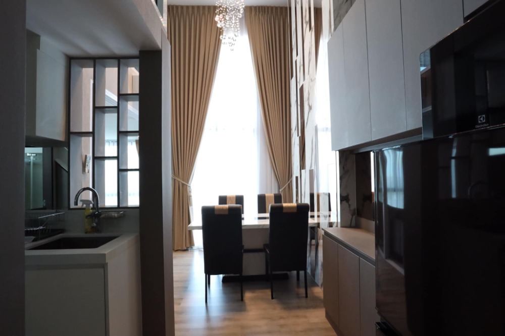 For RentCondoOnnut, Udomsuk : The Sky Sukhumvit, Duplex Type room, beautifully decorated, for rent/sale, size 52 sq m., 16th floor, fully furnished