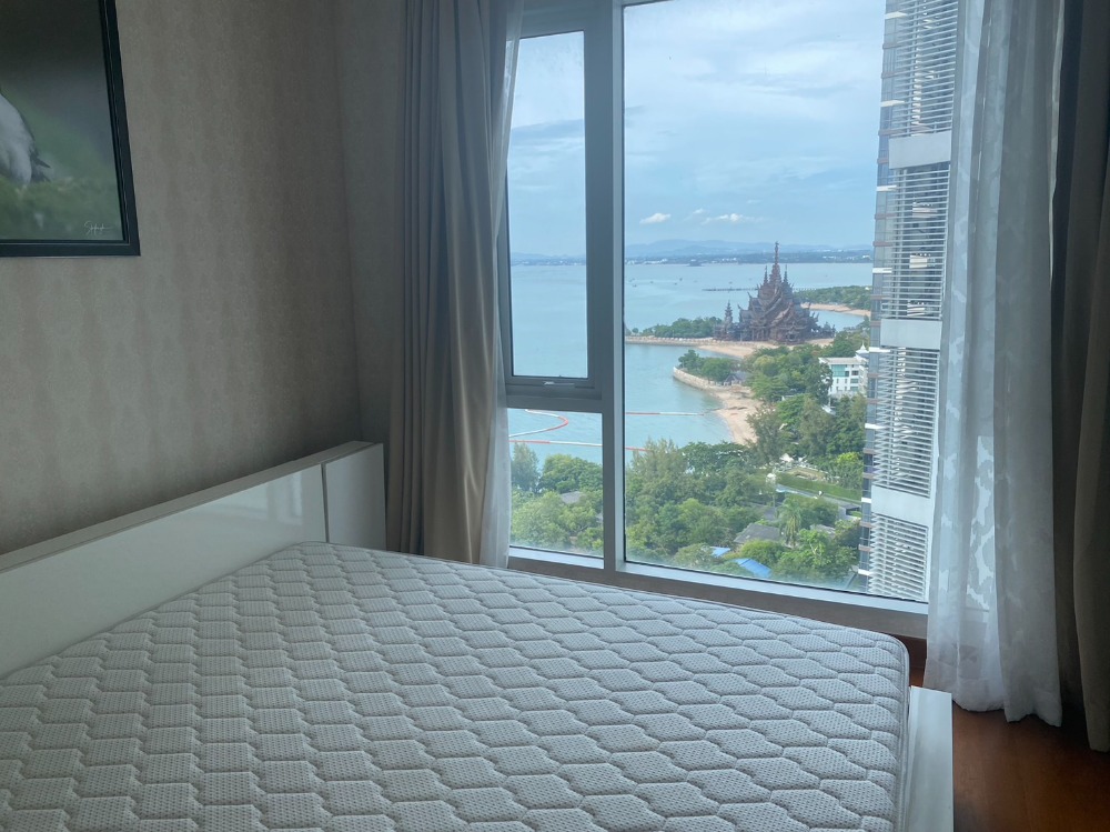 ให้เช่าคอนโดพัทยา บางแสน ชลบุรี สัตหีบ : for rent The Palm wongamat beach front 2beds room (S03-1087)