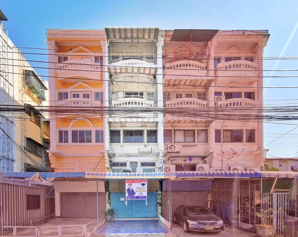 For SaleShophouseChokchai 4, Ladprao 71, Ladprao 48, : 4 and a half storey shophouse, Lat Phrao-Wang Hin, 24 sq m, next to Chokchai 4 Road, good condition, ready to move in, good location, near The Tree Condo, Paolo Hospital, Chokchai 4, only 500 meters.