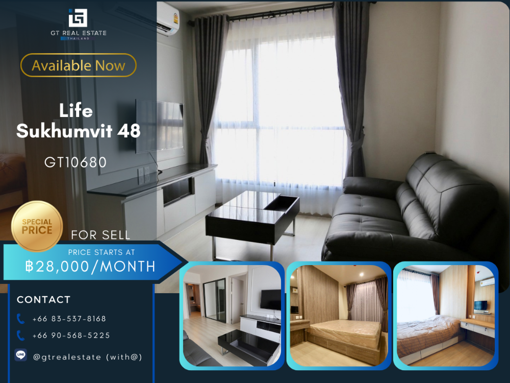 For RentCondoOnnut, Udomsuk : Life Sukhumvit 48 Furniture Rental Condo Ready