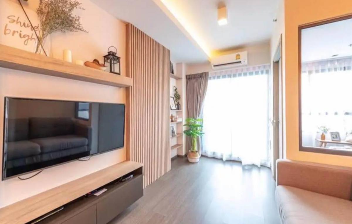 For RentCondoOnnut, Udomsuk : 1 bedroom for rent. There is a basin at Ideo Sukhumvit 93 BTS, Bangchak, near the train, the room is ready to move in.