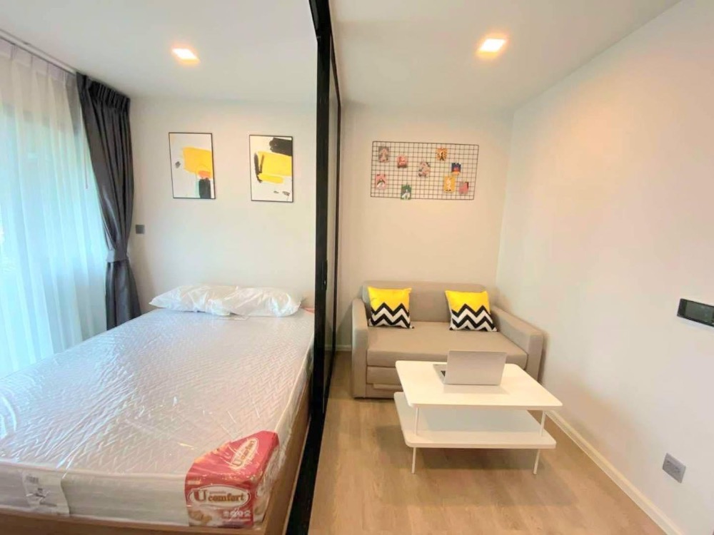 For RentCondoPathum Thani,Rangsit, Thammasat : 🔥Pun #For rentKavetownshiftBu Beautiful condo design, built-in furniture, near Bangkok University.