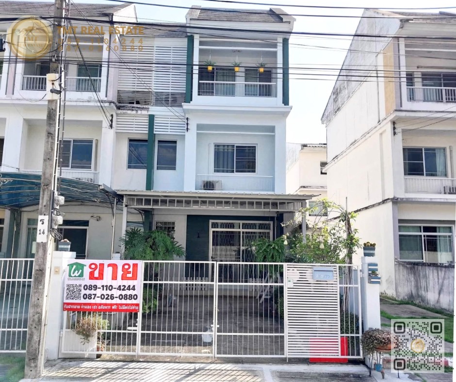 For SaleTownhouseRama 2, Bang Khun Thian : 3-story townhome for sale, Rama 2, Tha Kham, Baan Dee, beautiful house, ready to move in.