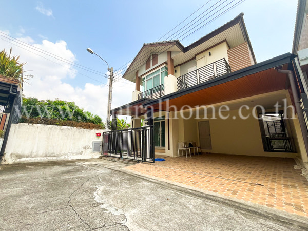 For SaleHouseNonthaburi, Bang Yai, Bangbuathong : Semi-detached house Chichakorn 2, corner house - project next to Kanchanaphisek Road